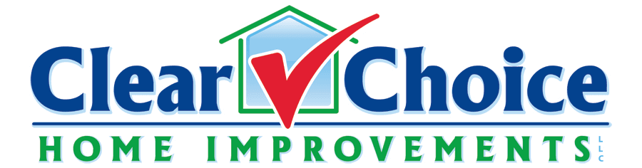 Clear Choice Home Improvements logo with checkmark and house icon